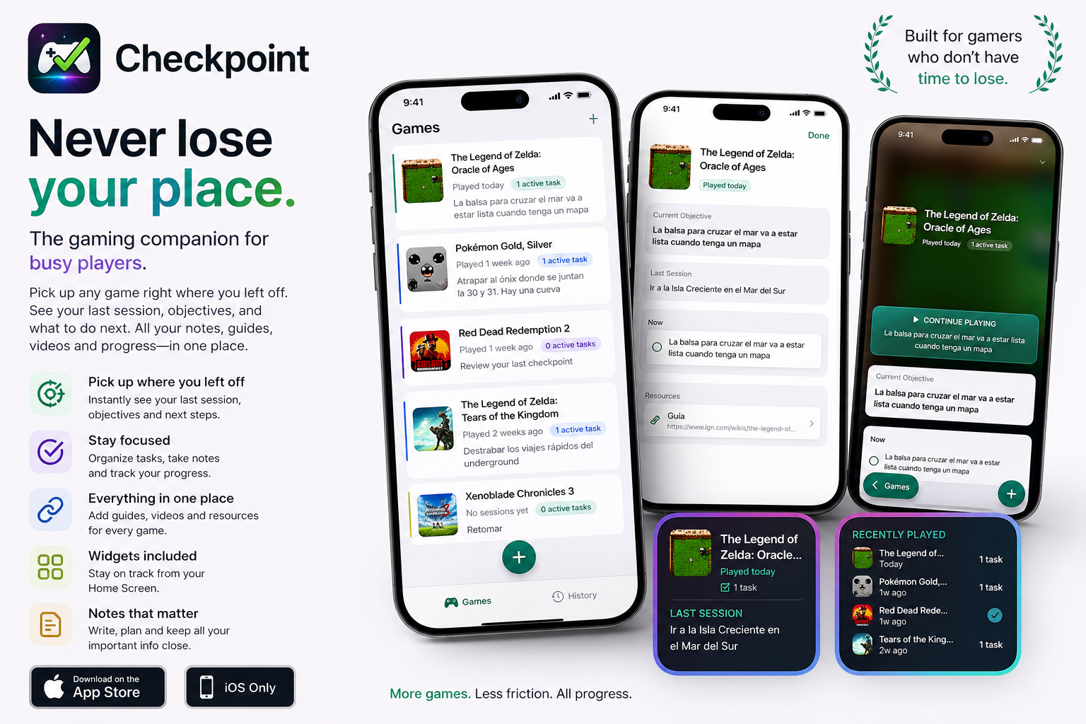 Checkpoint Vista previa de la app